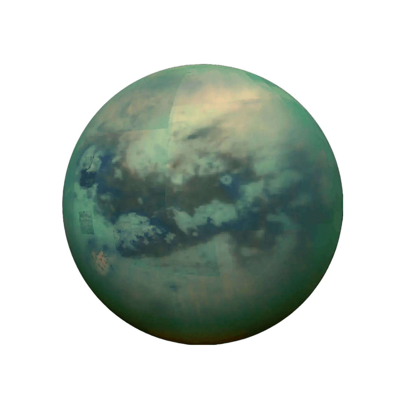 A composite view of Saturn’s moon Titan