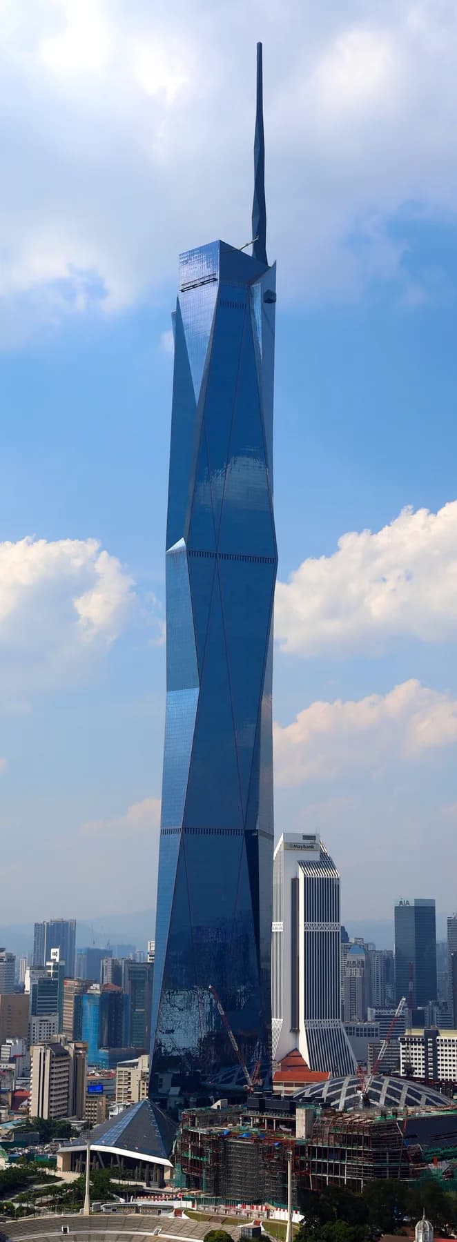 Merdeka 118 rising above the Kuala Lumpur skyline